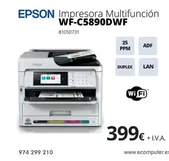 Ecomputer Epson - impresora multifunción wf-c5890dwf oferta