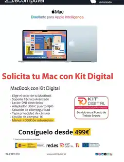 Ecomputer Apple - macbook con kit digital oferta