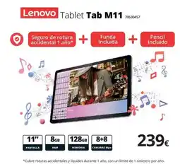 Ecomputer Lenovo - tablet tab m11 oferta