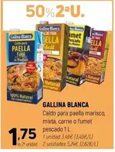 Coviran Gallina blanca - caldo para paella marisco, mixta, carne o fumet pescado oferta