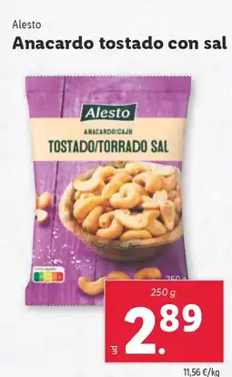 Lidl ALESTO Anacardo tostado con sal oferta