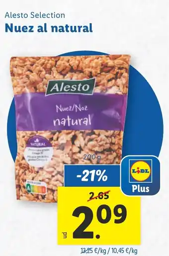 Lidl ALESTO SELECTION Nuez al natural oferta