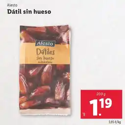 Lidl ALESTO Dátil sin hueso oferta