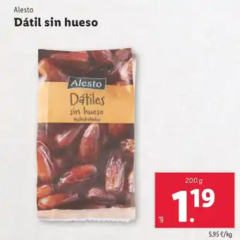 Lidl ALESTO Dátil sin hueso oferta