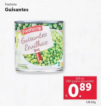 Lidl FRESHONA Guisantes oferta