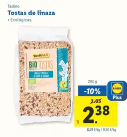 Lidl TASTINO Tostas de linaza oferta