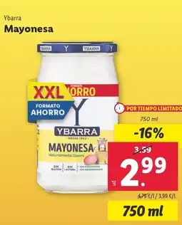 Lidl YBARRA Mayonesa oferta
