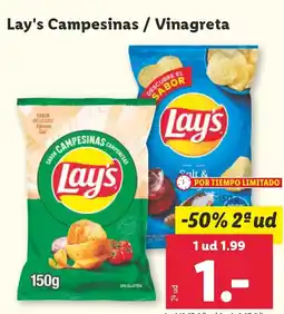 Lidl LAY'S Campesinas / Vinagreta oferta