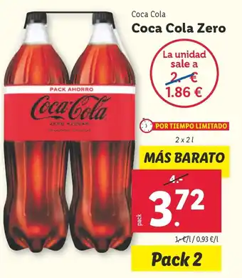 Lidl COCA COLA Coca Cola Zero oferta