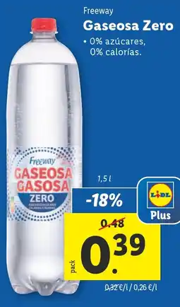 Lidl FREEWAY Gaseosa Zero oferta