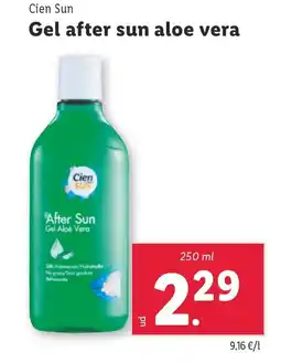Lidl CIEN SUN Gel after sun aloe vera oferta