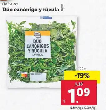 Lidl CHEF SELECT Dúo canónigo y rúcula oferta