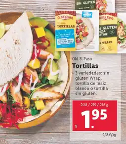 Lidl OLD ELPASO Tortillas oferta