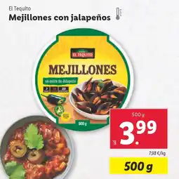 Lidl EL TEQUITO Mejillones con jalapeños oferta