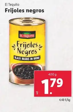 Lidl EL TEQUITO Frijoles Negros oferta