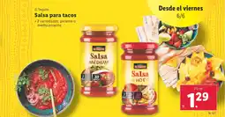 Lidl EL TEQUITO Salsa para tacos oferta