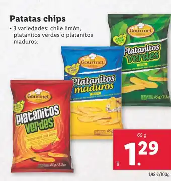 Lidl GOURMET Patatas chips oferta