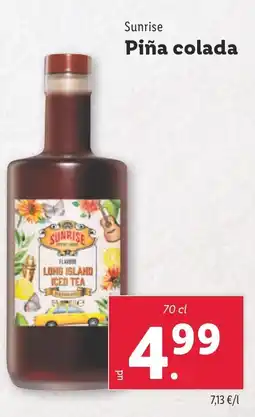 Lidl SUNRISE Piña colada oferta