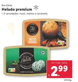 Lidl BON GELATI Helado premium oferta