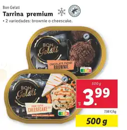 Lidl BON GELATI Tarrina premium oferta