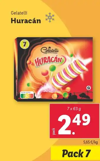 Lidl GELATILLI Huracán oferta