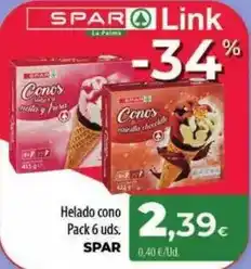 Spar La Palma Spar - helado cono oferta