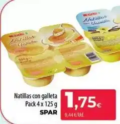 Spar La Palma Spar - natillas con galleta oferta