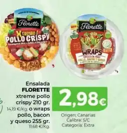 Spar La Palma Florette - ensalada xtreme pollo crispy oferta