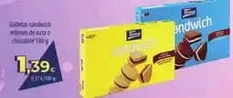 Spar La Palma Tirma - galletas sandwich rellenas de nata o chocolate oferta