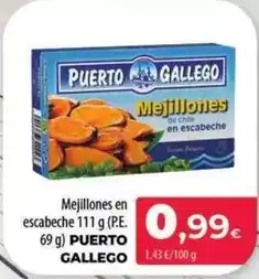 Spar La Palma Puerto gallego - mejillones en escabeche oferta