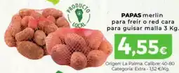 Spar La Palma Origen - papas merlin para freir o red cara para guisar malla oferta