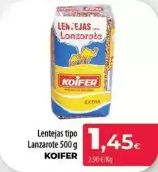 Spar La Palma Koifer - lentejas tipo lanzarote oferta