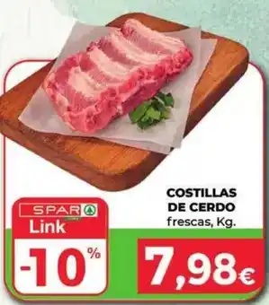 Spar La Palma Spar - costillas de cerdo oferta