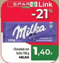 Spar La Palma Milka - chocolate con leche oferta