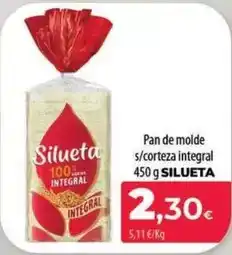 Spar La Palma Silueta - pan de molde s/ corteza integral oferta
