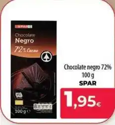 Spar La Palma Spar - chocolate negro 72% oferta