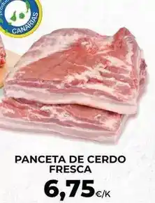 SPAR Lanzarote Panceta de cerdo fresca oferta