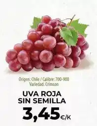 SPAR Lanzarote Origen - uva roja sin semilla oferta