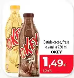 SPAR Lanzarote Okey - batido cacao, fresa o vanilla oferta