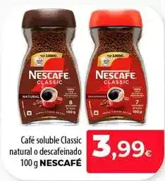SPAR Lanzarote Nescafé - cafe soluble classic natural o descafeinado oferta
