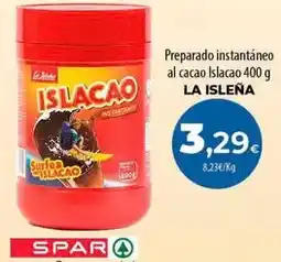 SPAR Lanzarote La isleña - preparado instantáneo al cacao islacao oferta
