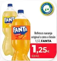 SPAR Lanzarote Fanta - refresco naranja original o zero o limón oferta