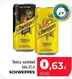 SPAR Lanzarote Schweppes - tonica variedad oferta