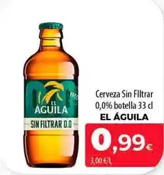 SPAR Lanzarote El aguila - cerveza sin filtrar 0,0% botella oferta