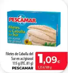 SPAR Lanzarote Pescamar - filetes de caballa del sur en ac/girasol oferta