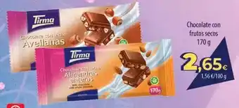 SPAR Lanzarote Tirma - chocolate con frutos secos oferta