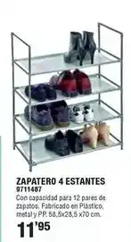 Optimus Zapatero 4 estantes oferta