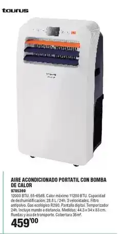 Optimus Taurus - aire acondicionado portatil con bomba de calor oferta