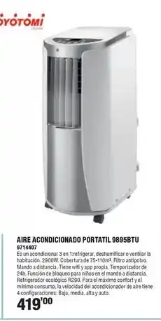 Optimus Aire acondicionado portatil 9899btu oferta