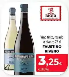 SPAR Lanzarote Faustino rivero - vino tinto oferta